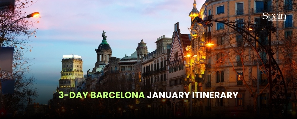 3-day Barcelona January itinerary
